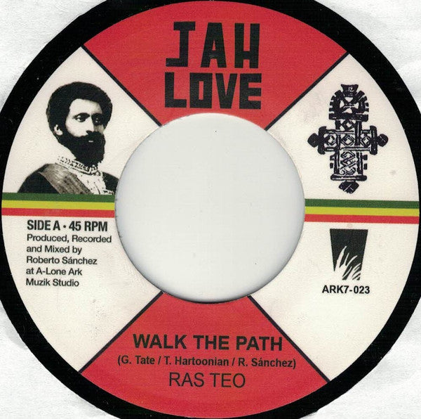 Ras Teo, Lone Ark Riddim Force : Walk The Path / Walk The Dub (7", Single)