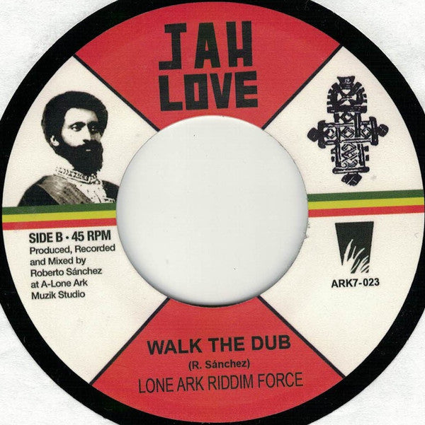 Ras Teo, Lone Ark Riddim Force : Walk The Path / Walk The Dub (7", Single)
