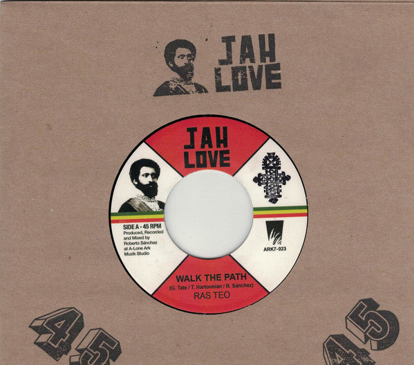 Ras Teo, Lone Ark Riddim Force : Walk The Path / Walk The Dub (7", Single)