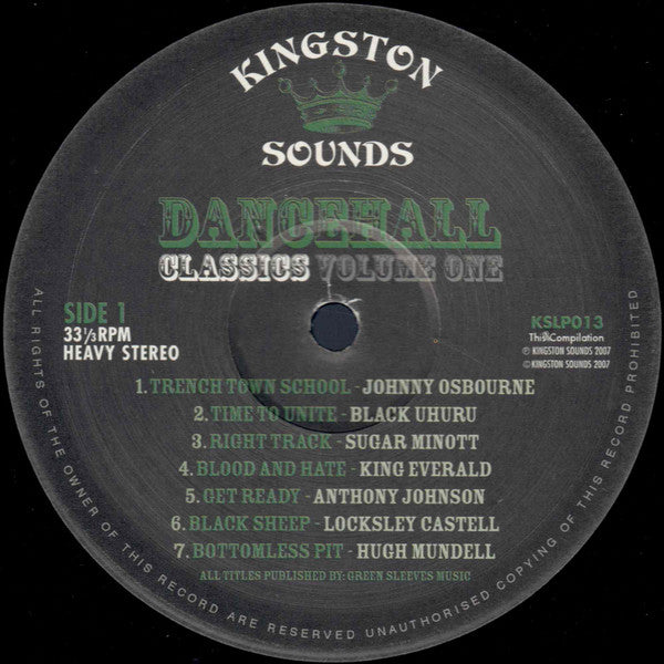 Various : Dancehall Classics Volume 1: The Roots Of Dancehall (LP, Comp)