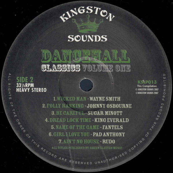 Various : Dancehall Classics Volume 1: The Roots Of Dancehall (LP, Comp)