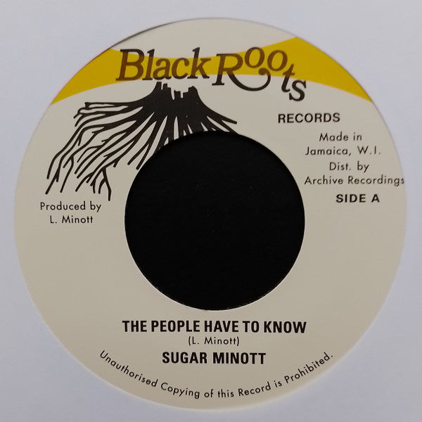 Sugar Minott : The People Have To Know (7")