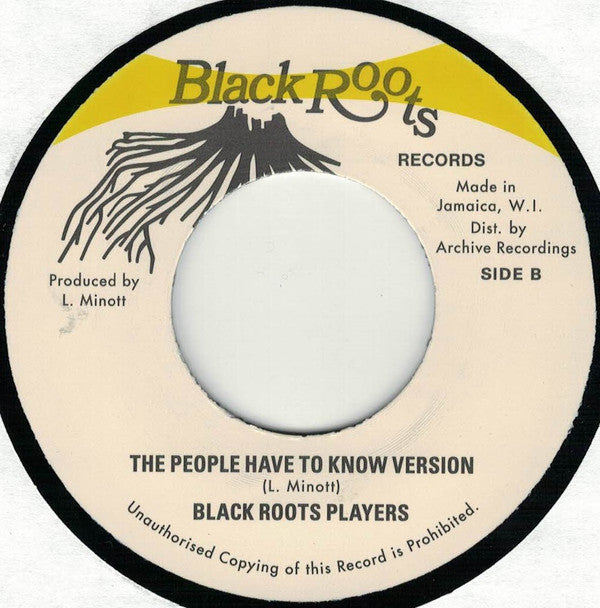 Sugar Minott : The People Have To Know (7")