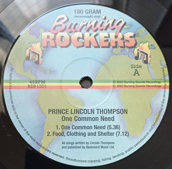 Prince Lincoln Thompson : One Common Need (12", MP, 180)