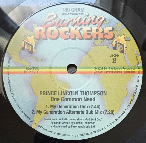 Prince Lincoln Thompson : One Common Need (12", MP, 180)