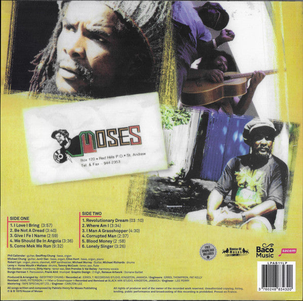 Pablo Moses : Revolutionary Dream (LP, Album, RE)