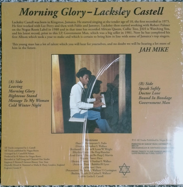 Lacksley Castell : Morning Glory (LP, Album, RP, Blu)
