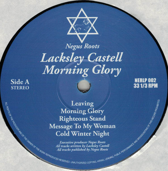 Lacksley Castell : Morning Glory (LP, Album, RP, Blu)