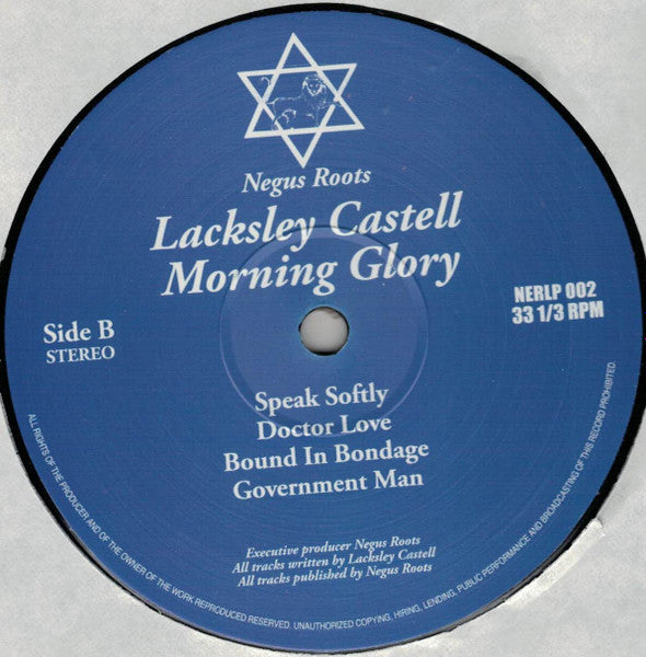Lacksley Castell : Morning Glory (LP, Album, RP, Blu)