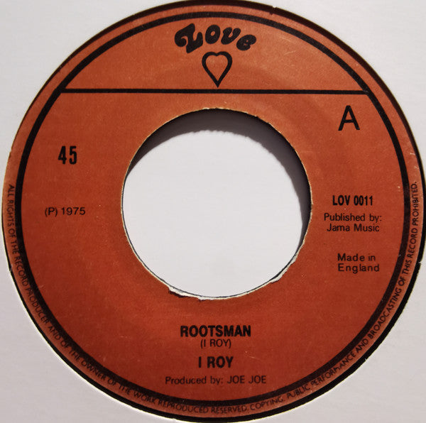 I Roy* : Rootsman (7", RE)