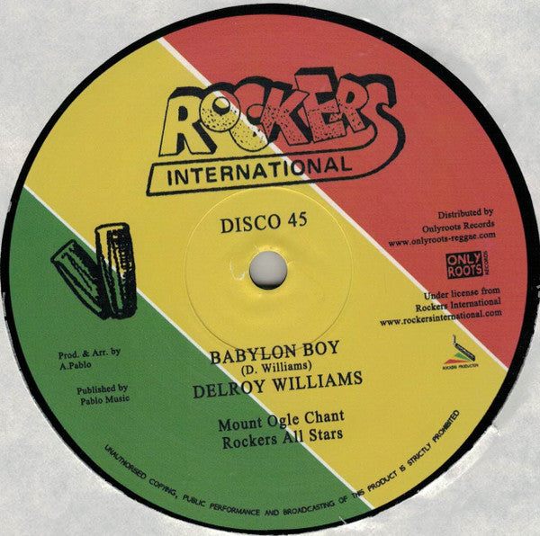 Delroy Williams : Think Twice / Babylon Boy (12", RE, RP)