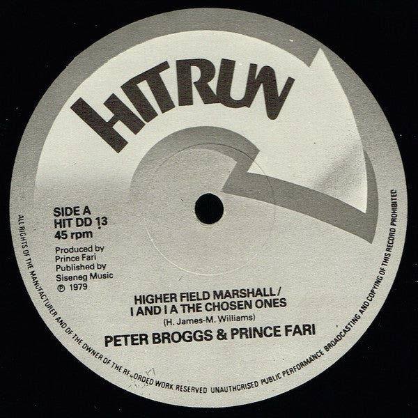 Peter Broggs & Prince Far I : Higher Field Marshall / I And I A The Chosen Ones (12")