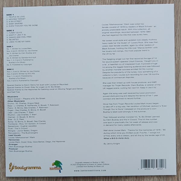 Louisa Mark : Breakout (LP, Album, RSD, Ltd, RE, Cle)