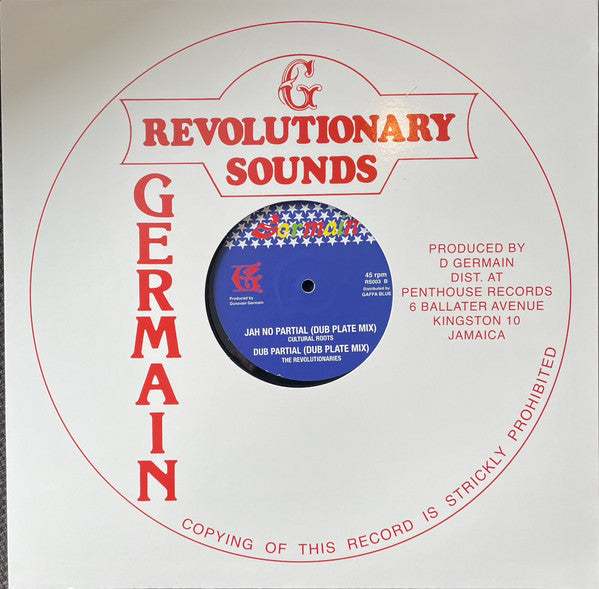 Cultural Roots / The Revolutionaries : Jah No Partial (12", RP)