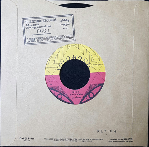 Bunny Wailer : Bide Up (7", Ltd, Num, RE)