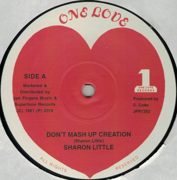 Sharon Little (2) : Don't Mash Up Creation (12", RE, RP)