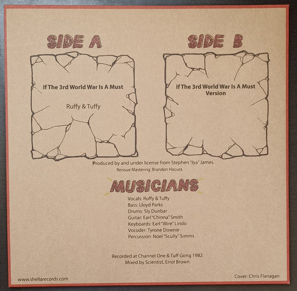 Ruffy & Tuffy (2) : If The 3rd World War Is A Must (12", RE)