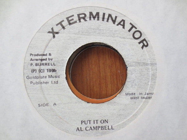 Al Campbell : Put It On (7")