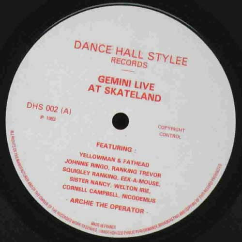 Gemini* : Gemini Live At Skateland (LP, Album)