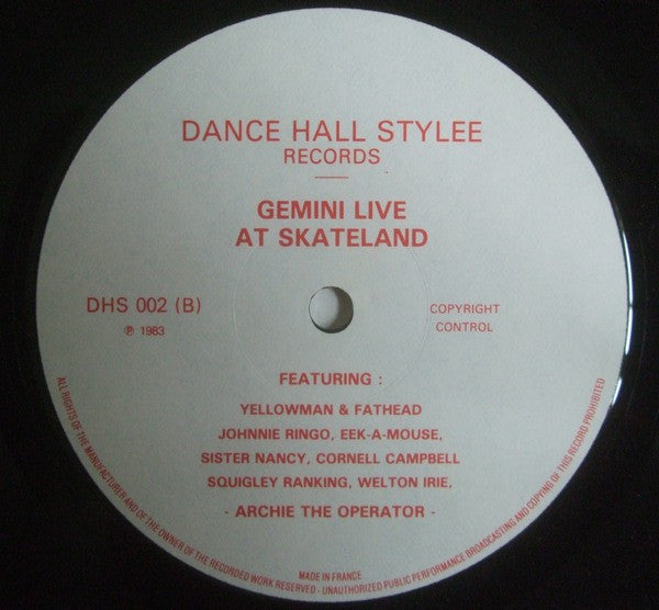 Gemini* : Gemini Live At Skateland (LP, Album)