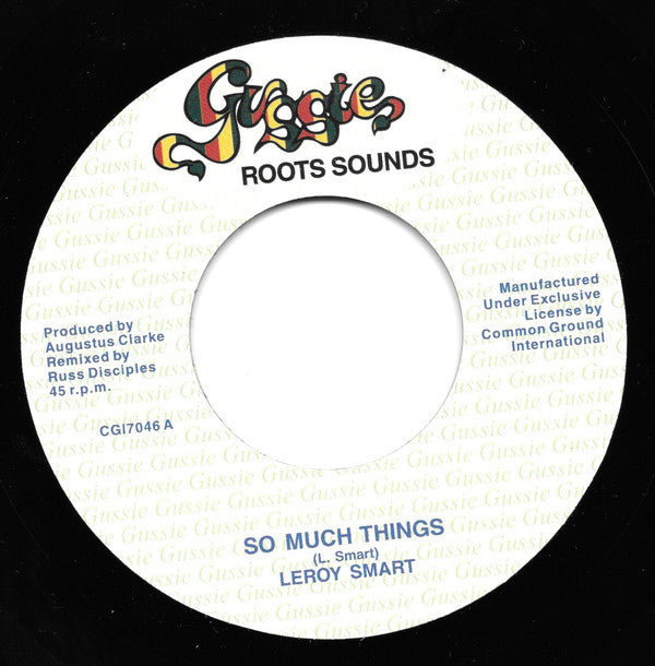 Leroy Smart : So Much Things / So Much Things Dub Mix (7", Single)