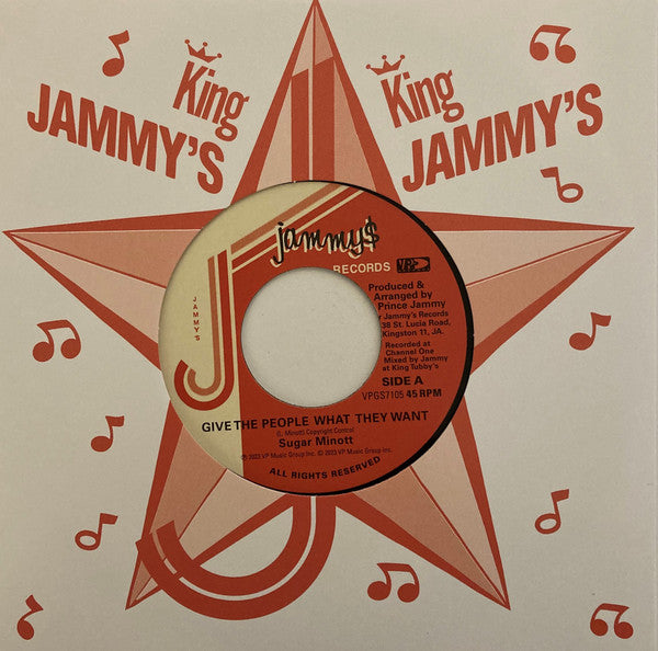 Sugar Minott, Prince Jammy : Give The People What They Want / Brothers Of The Blade (7")