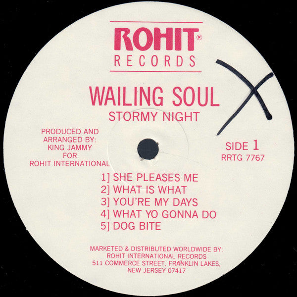 Wailing Soul* : Stormy Night (LP, Album)