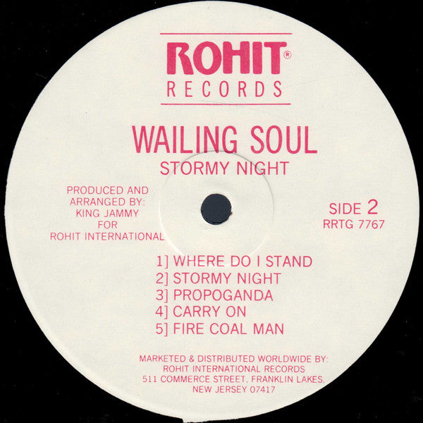 Wailing Soul* : Stormy Night (LP, Album)