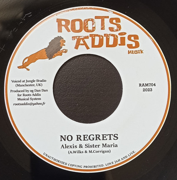 Alexis* & Sister Maria* : No Regrets (7")