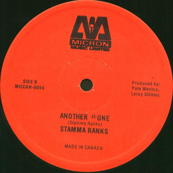 Chester Miller / Stamma Rank : Saturday Evening / Another #One (12")