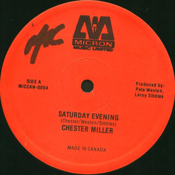 Chester Miller / Stamma Rank : Saturday Evening / Another #One (12")