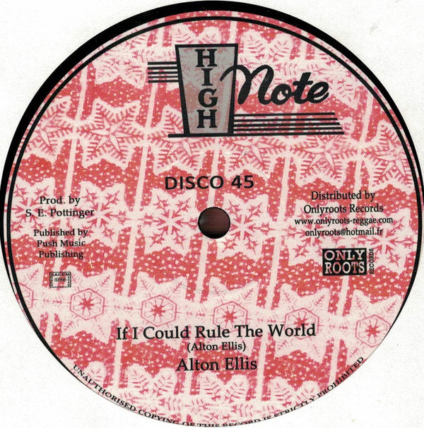 Alton Ellis / The Soul Syndicate : If I Could Rule The World / Lava (12", RE, RP)