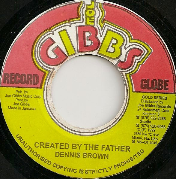 Dennis Brown : Created By The Father (7", RE)