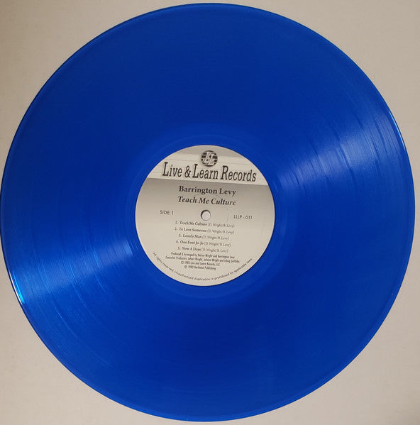 Barrington Levy : Teach Me Culture (LP, Album, Ltd, RE, Blu)