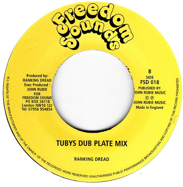 Ranking Dread : Africa (7", Single, RE)