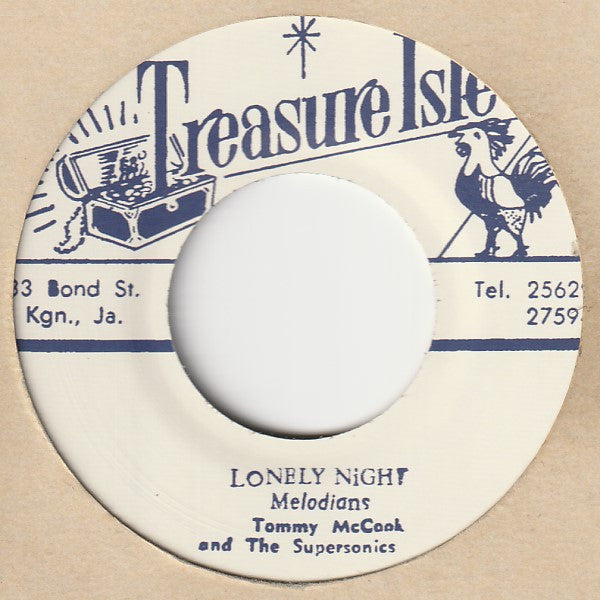 The Melodians With Tommy McCook & The Supersonics : Lonely Night / Hey Girl (7", Ltd, RE, RM)