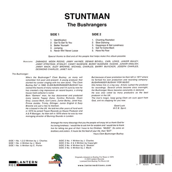 Bushrangers : Stuntman (LP, Album, RE)