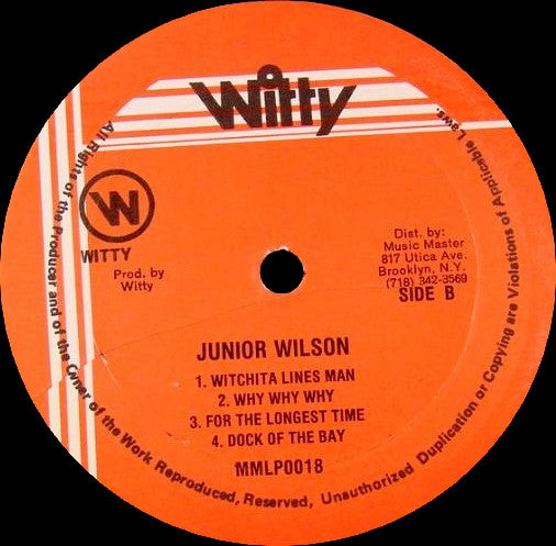 Junior Wilson : Willow (LP, Album)