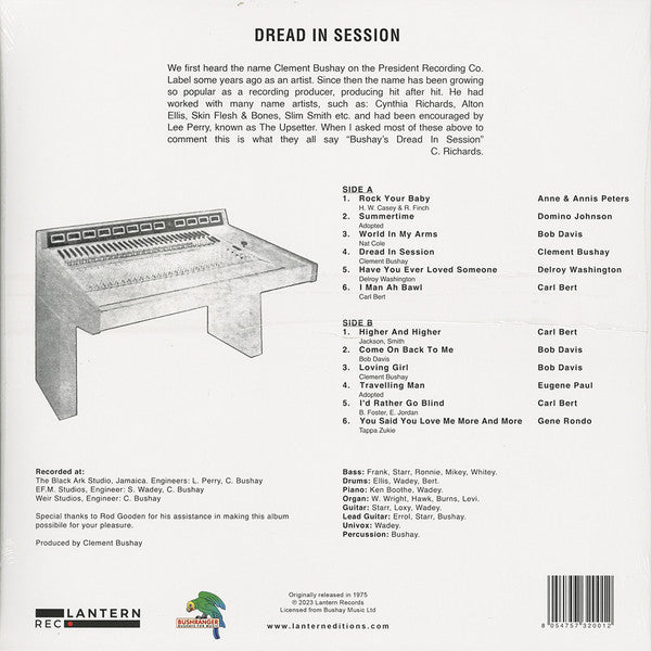 Clement Bushay : Dread In Session (LP, Album, RE)