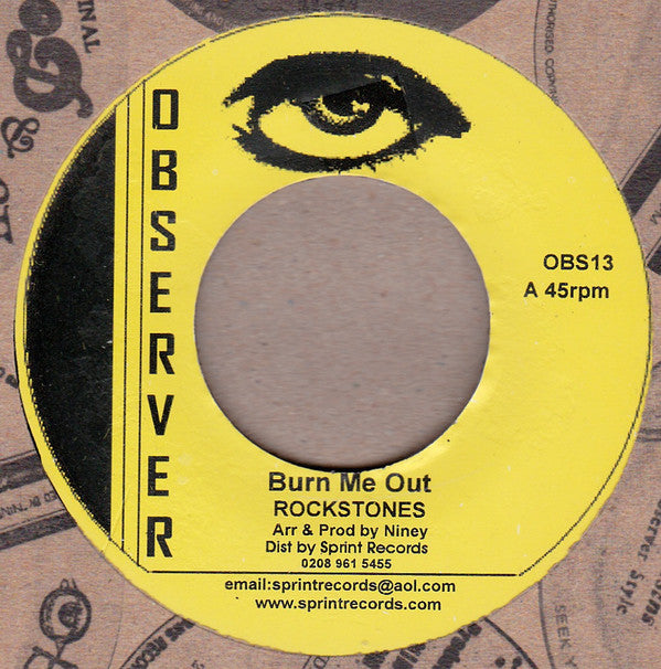 Rockstones : Burn Me Out (7", RE)