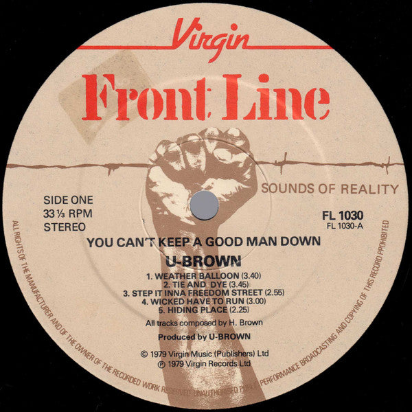 U-Brown* : You Can't Keep A Good Man Down (LP, Album)