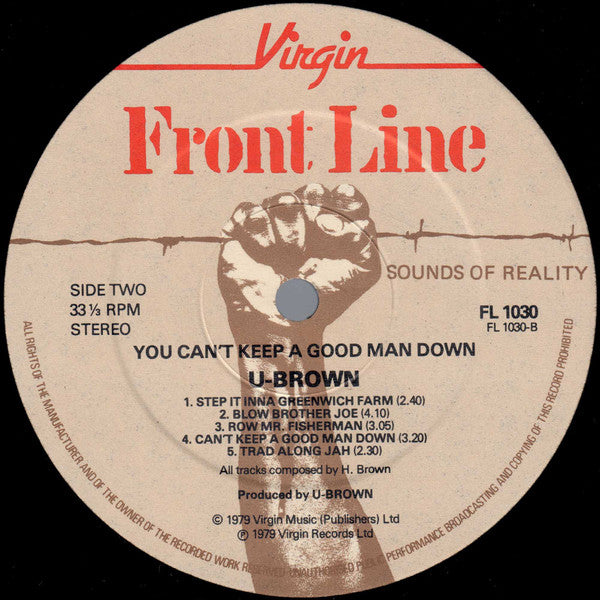 U-Brown* : You Can't Keep A Good Man Down (LP, Album)