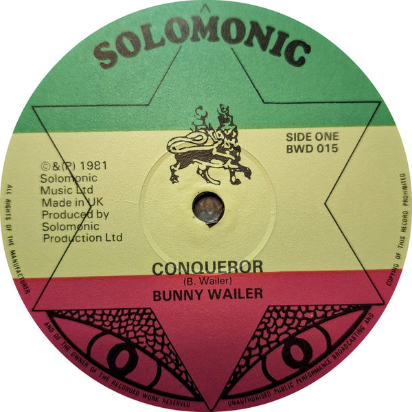 Bunny Wailer : Conqueror (12")
