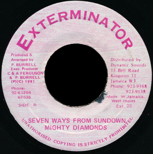 Mighty Diamonds* : Seven Ways From Sundown (7")