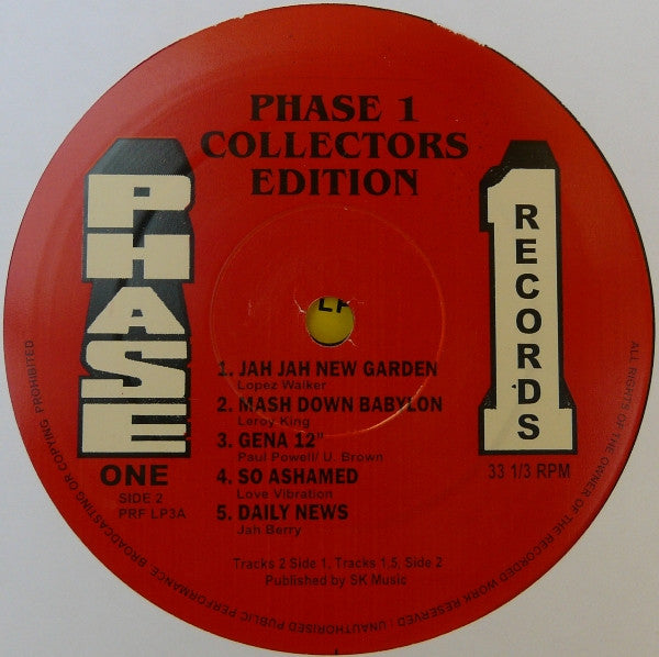 Various : Phase One Collectors Edition (LP, Comp, RE)