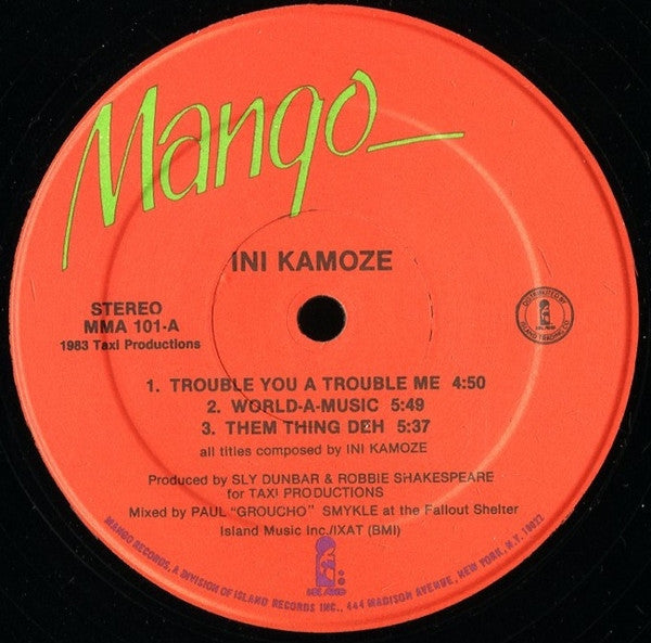 Ini Kamoze : Ini Kamoze (LP, MiniAlbum)