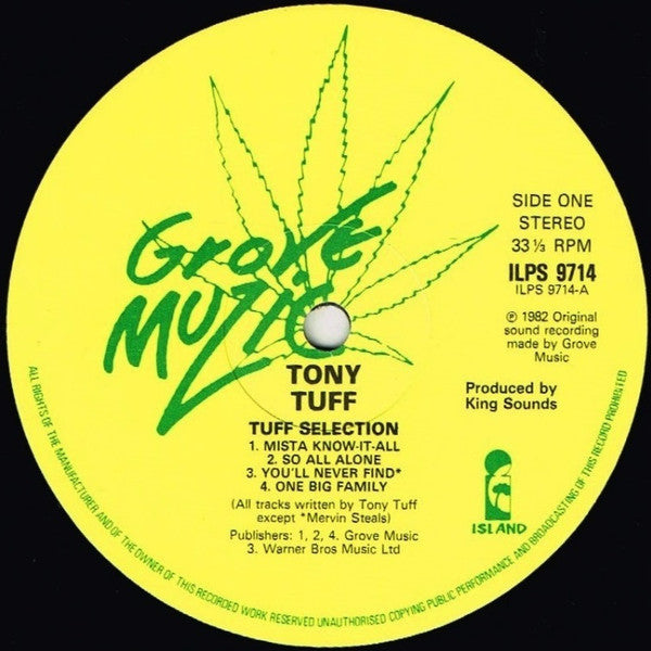 Tony Tuff : Tuff Selection (LP, Album)