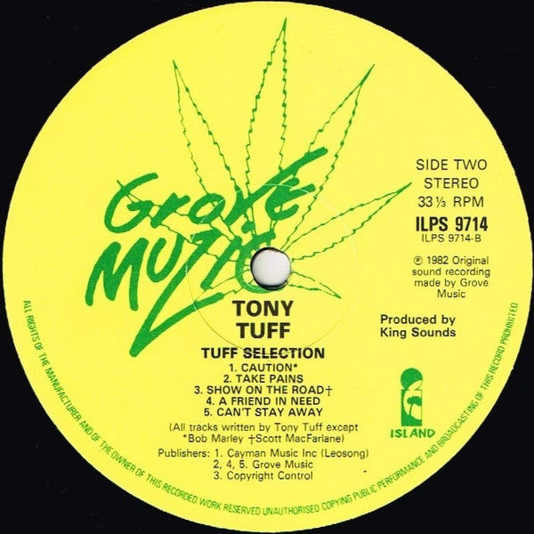 Tony Tuff : Tuff Selection (LP, Album)