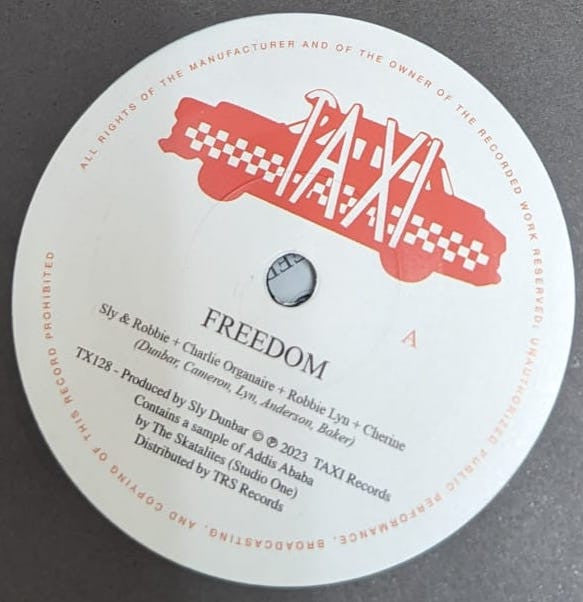 Sly & Robbie : Freedom (7")