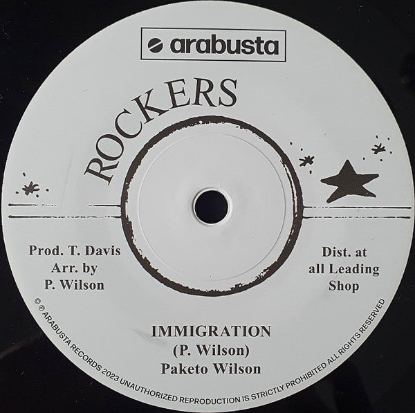 Paketo Wilson : Immigration (7", RE)